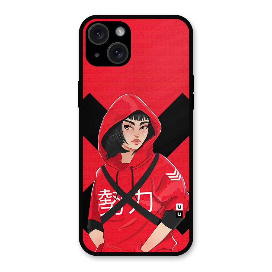 Money Heist Tokyo Digital Art Metal Back Case for iPhone 15 Plus
