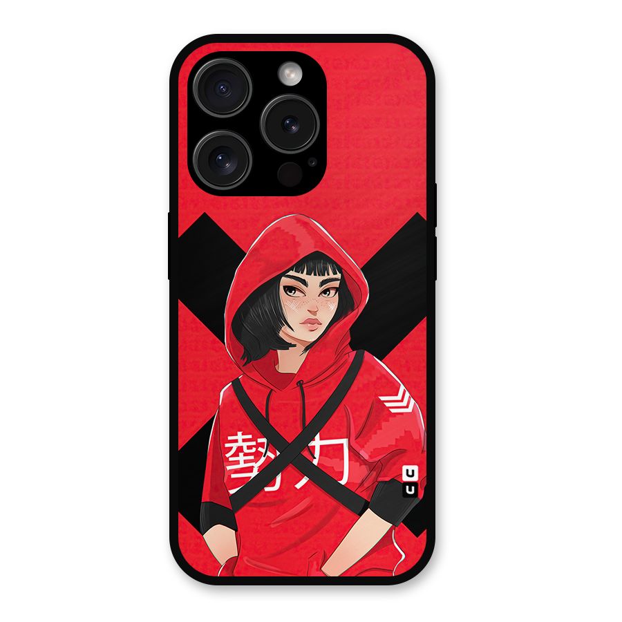 Money Heist Tokyo Digital Art Metal Back Case for iPhone 15 Pro