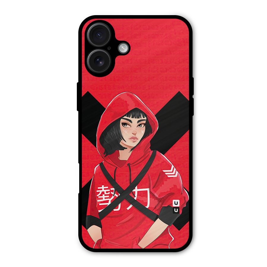 Money Heist Tokyo Digital Art Metal Back Case for iPhone 16 Plus
