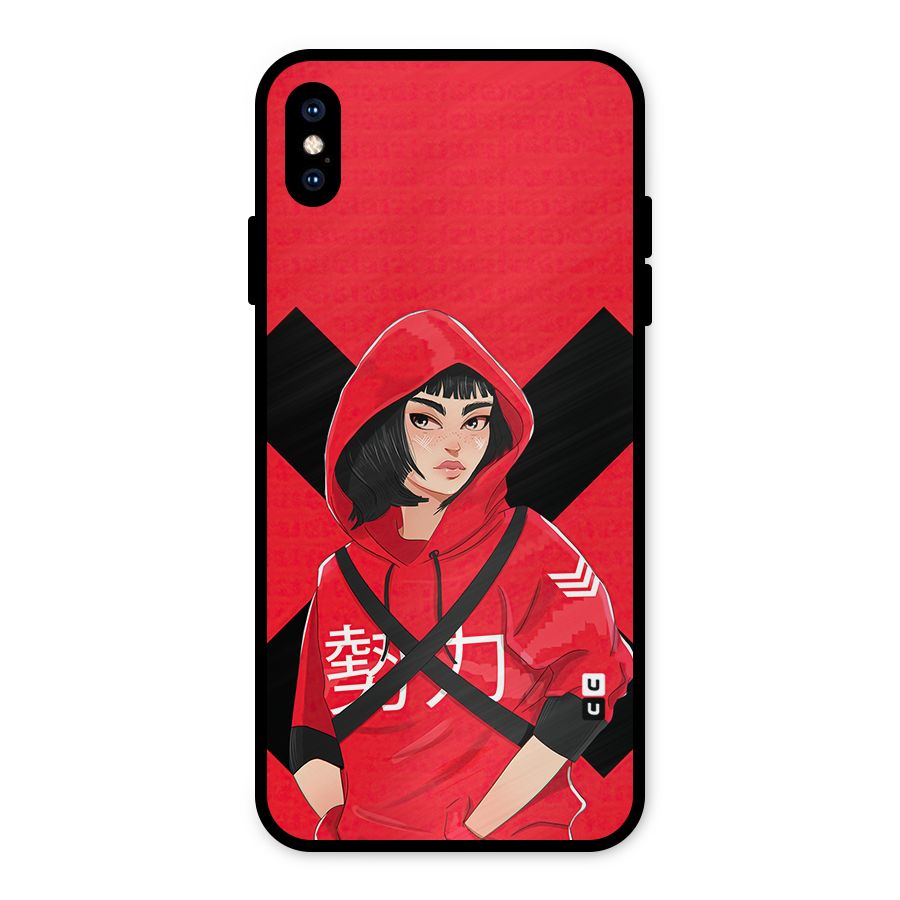 Money Heist Tokyo Digital Art Metal Back Case for iPhone XS Max