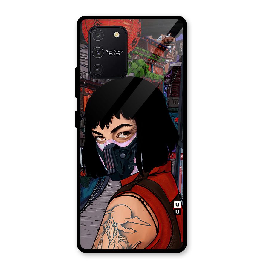 Money Heist Tokyo Mask Glass Back Case for Galaxy S10 Lite