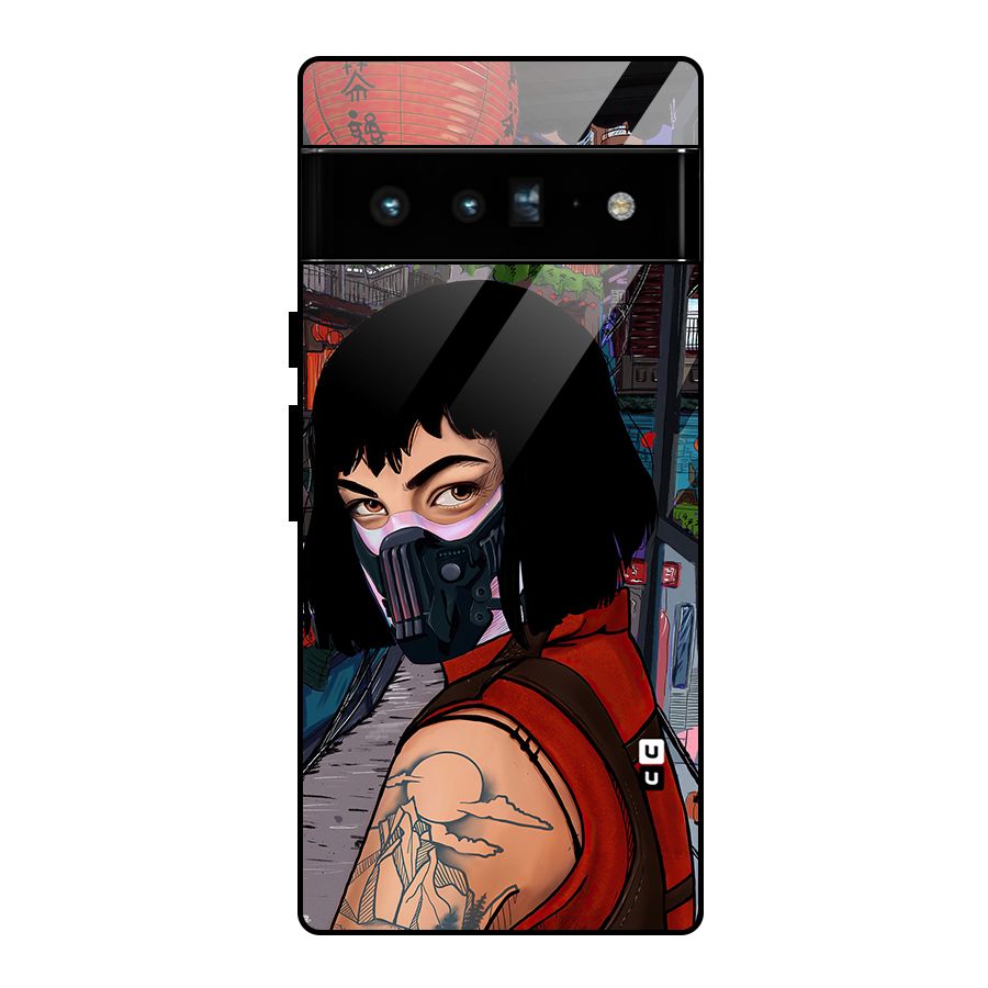 Money Heist Tokyo Mask Glass Back Case for Google Pixel 6 Pro