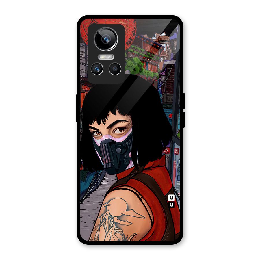 Money Heist Tokyo Mask Glass Back Case for Realme GT Neo 3