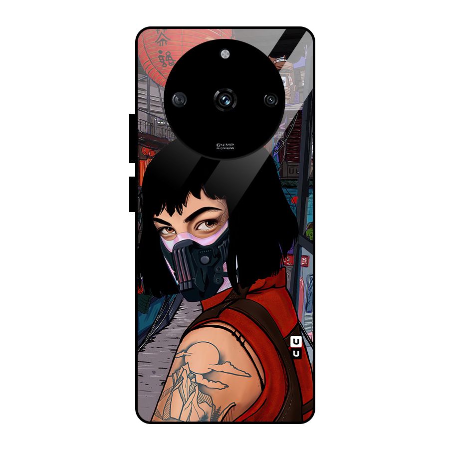 Money Heist Tokyo Mask Glass Back Case for Realme Narzo 60 5G