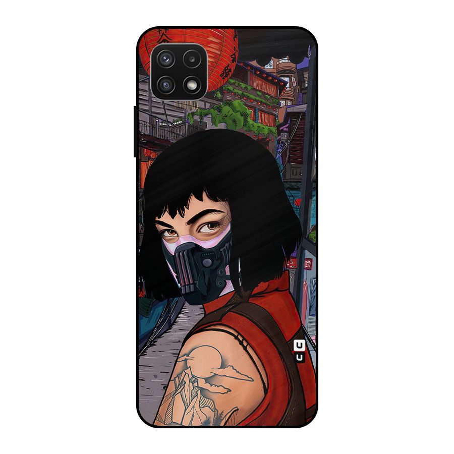 Money Heist Tokyo Mask Metal Back Case for Galaxy A22 5G