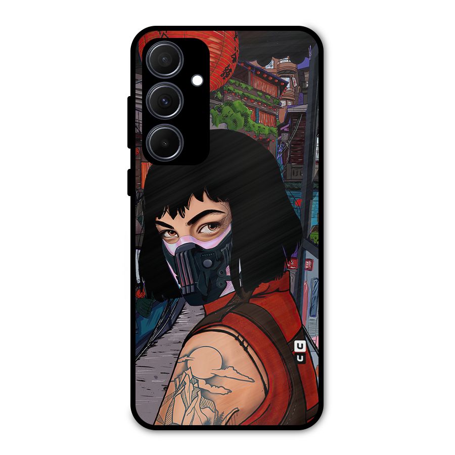 Money Heist Tokyo Mask Metal Back Case for Galaxy A35