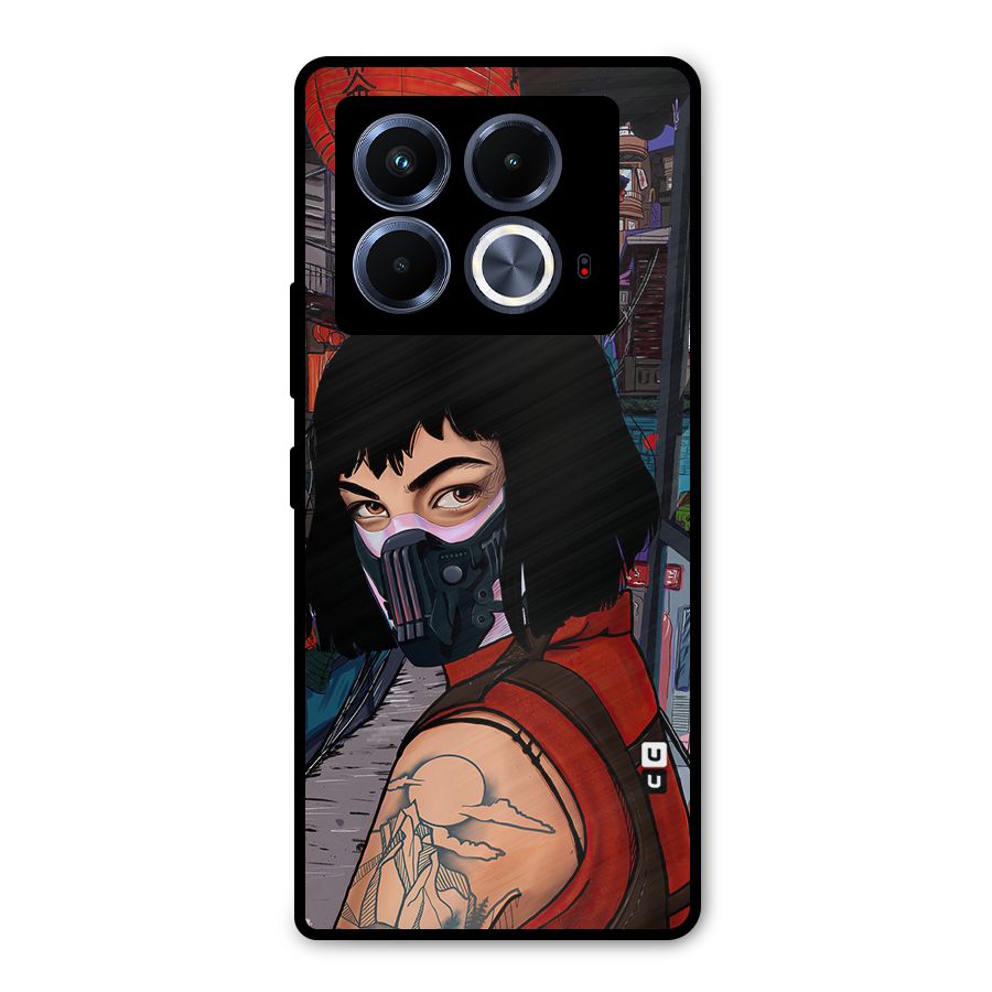 Money Heist Tokyo Mask Metal Back Case for Infinix Note 40 5G