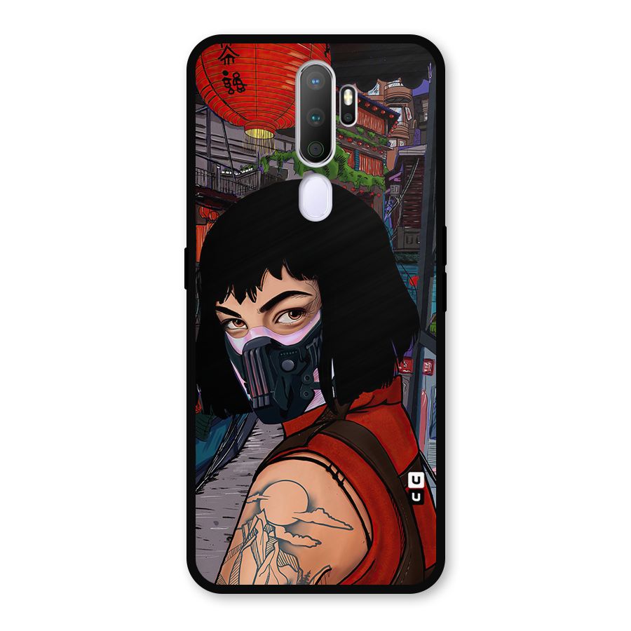 Money Heist Tokyo Mask Metal Back Case for Oppo A9 (2020)