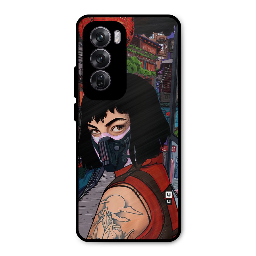 Money Heist Tokyo Mask Metal Back Case for Oppo Reno12 Pro