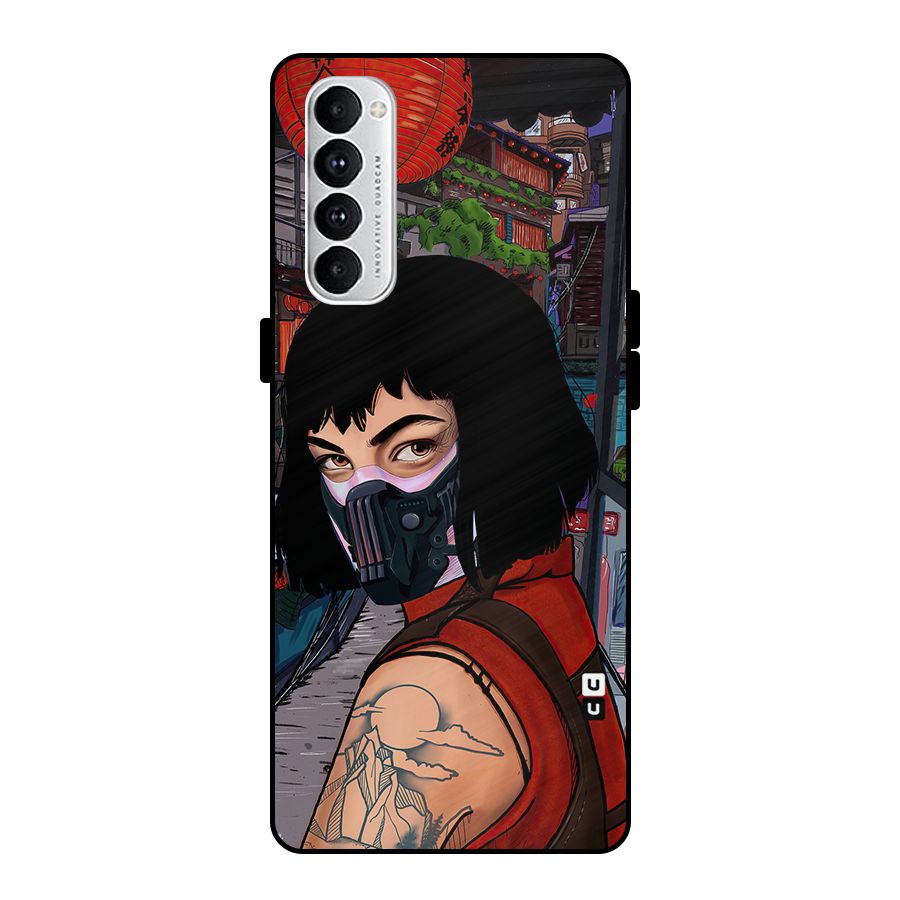 Money Heist Tokyo Mask Metal Back Case for Oppo Reno4 Pro