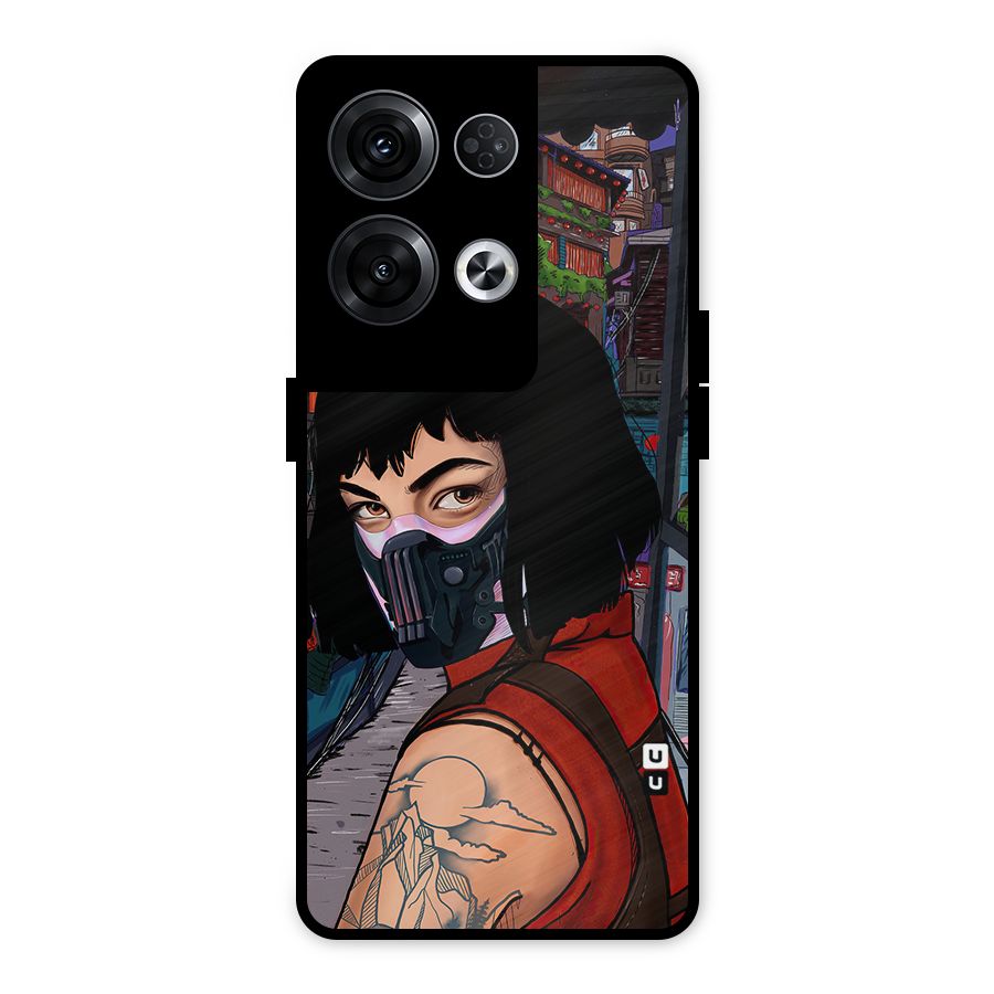 Money Heist Tokyo Mask Metal Back Case for Oppo Reno8 Pro 5G