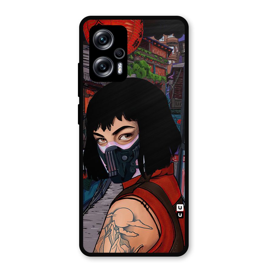 Money Heist Tokyo Mask Metal Back Case for Redmi K50i