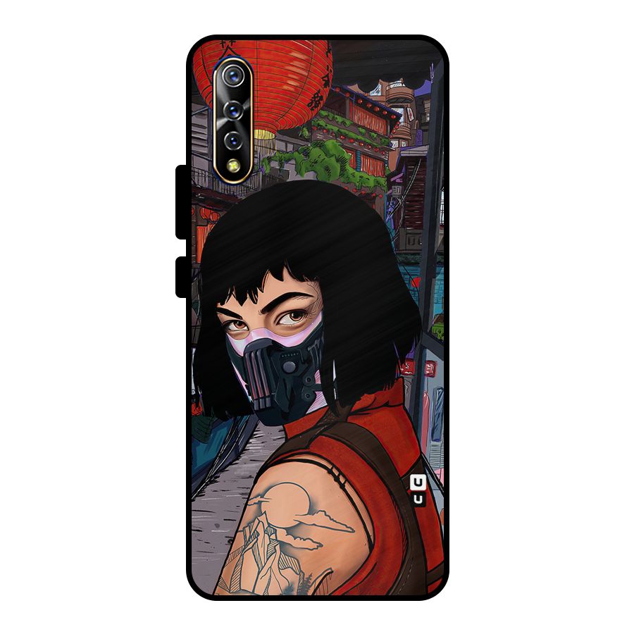 Money Heist Tokyo Mask Metal Back Case for Vivo S1