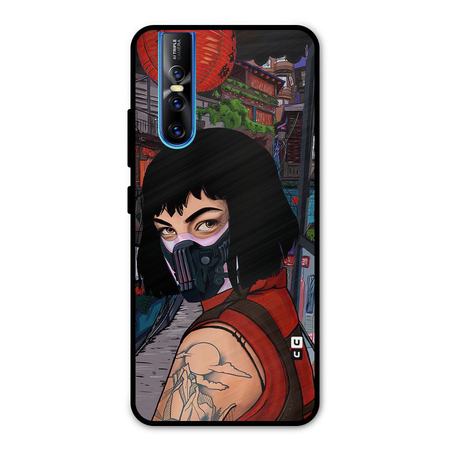 Money Heist Tokyo Mask Metal Back Case for Vivo V15 Pro