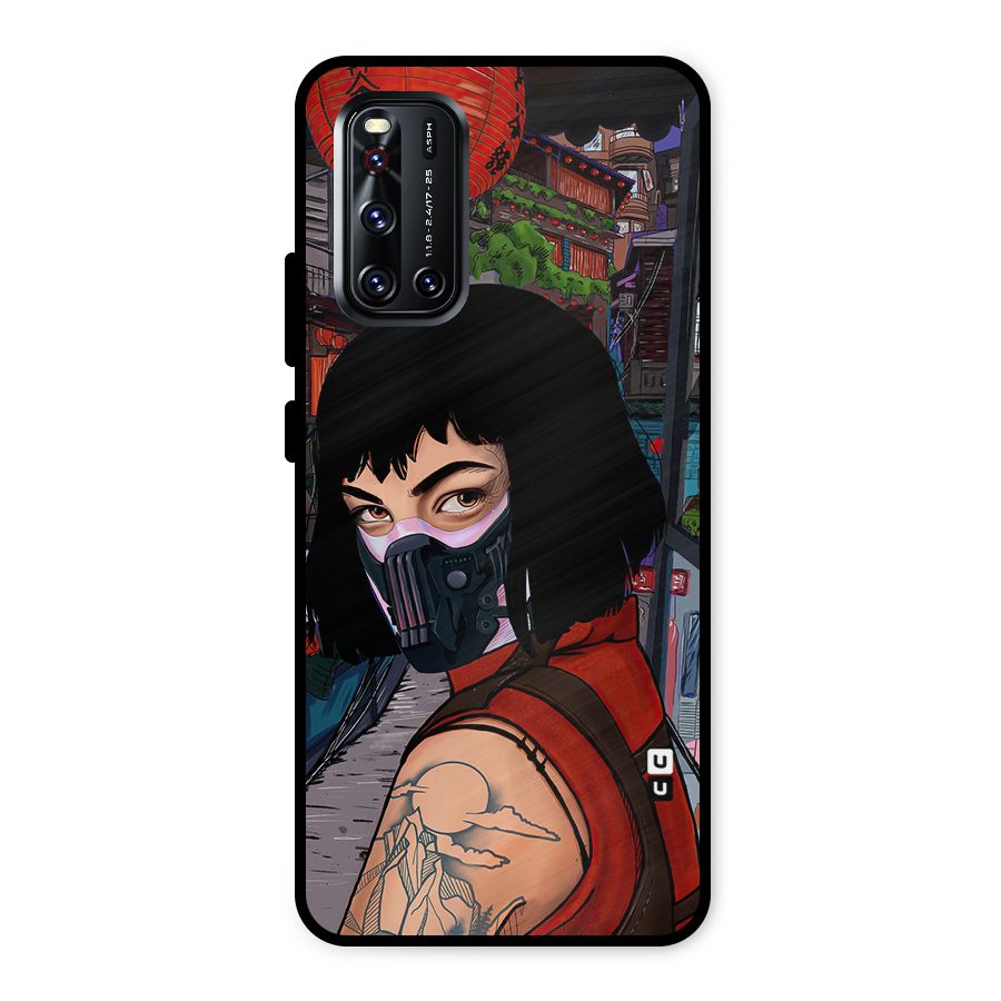 Money Heist Tokyo Mask Metal Back Case for Vivo V19