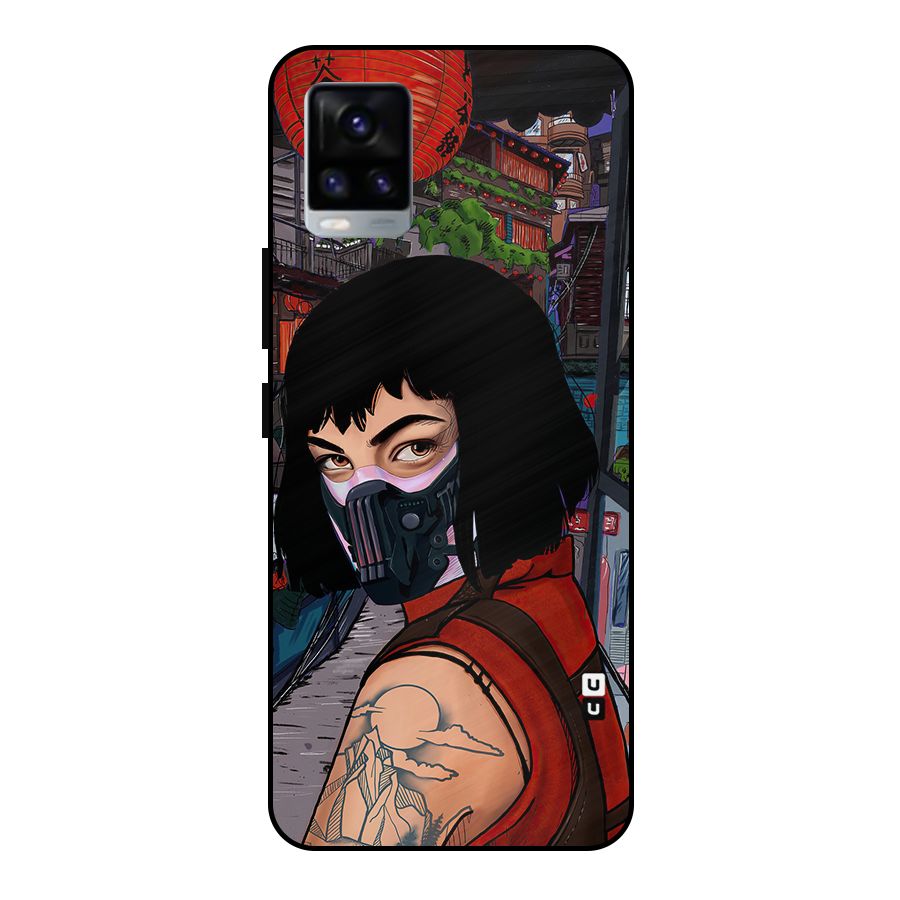 Money Heist Tokyo Mask Metal Back Case for Vivo V20