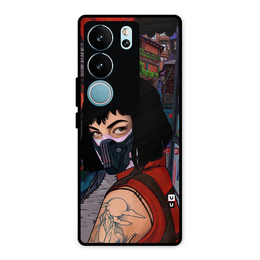 Money Heist Tokyo Mask Metal Back Case for Vivo V29