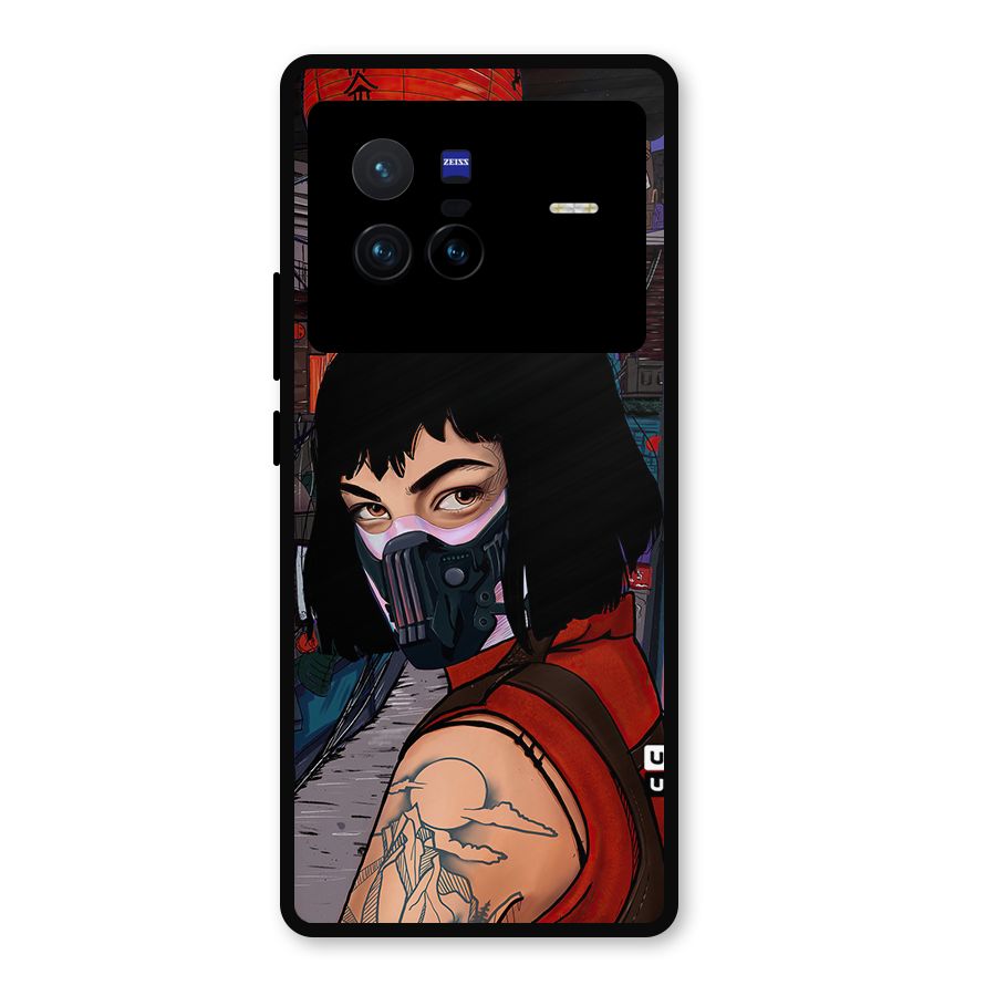 Money Heist Tokyo Mask Metal Back Case for Vivo X80