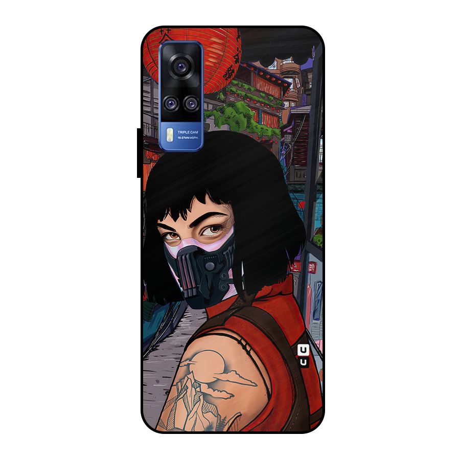 Money Heist Tokyo Mask Metal Back Case for Vivo Y51