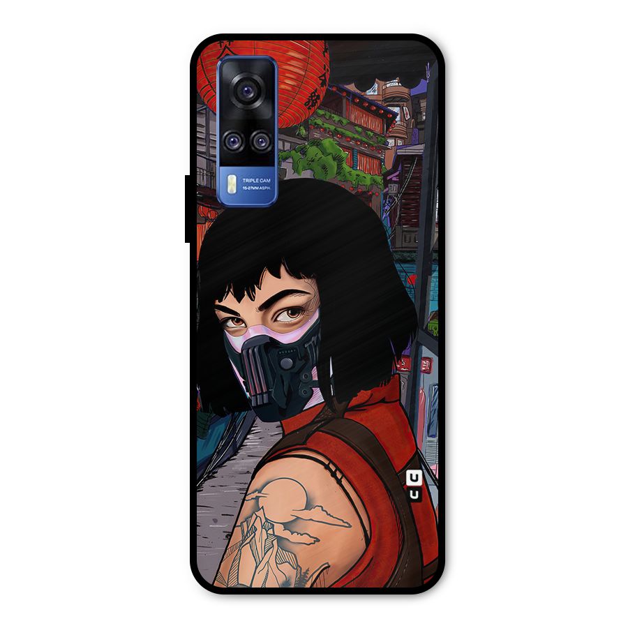 Money Heist Tokyo Mask Metal Back Case for Vivo Y51A