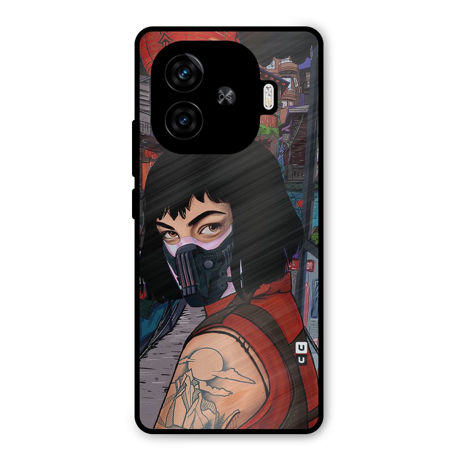 Money Heist Tokyo Mask Metal Back Case for iQOO Z9 Turbo