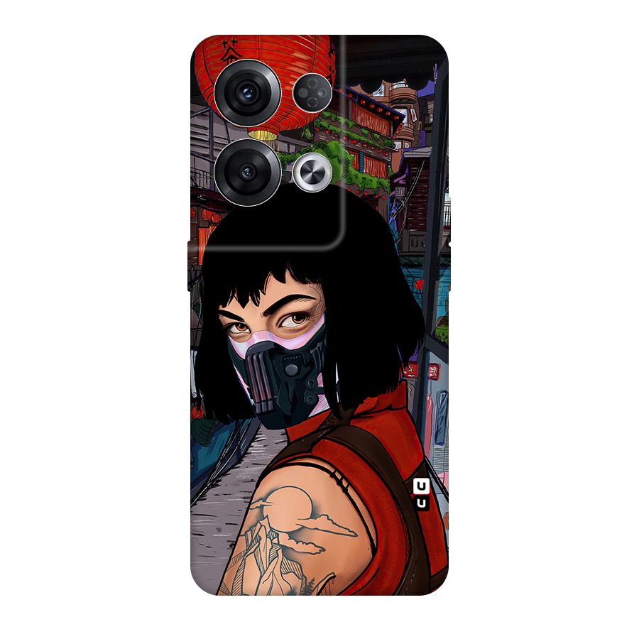 Money Heist Tokyo Mask Original Polycarbonate Back Case for Oppo Reno8 Pro 5G