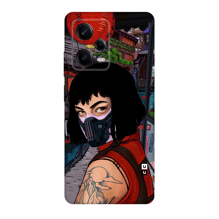 Money Heist Tokyo Mask Original Polycarbonate Back Case for Redmi Note 12 Pro