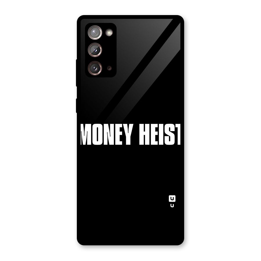 Money Heist Typography Glass Back Case for Galaxy Note 20
