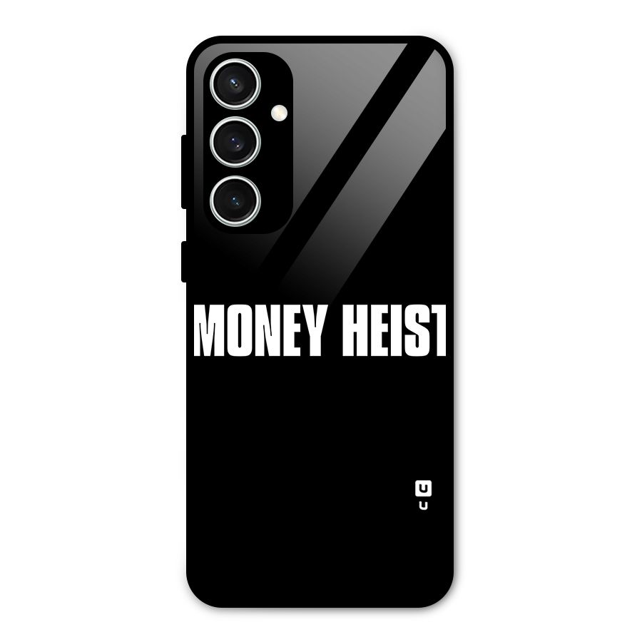 Money Heist Typography Glass Back Case for Galaxy S23 FE