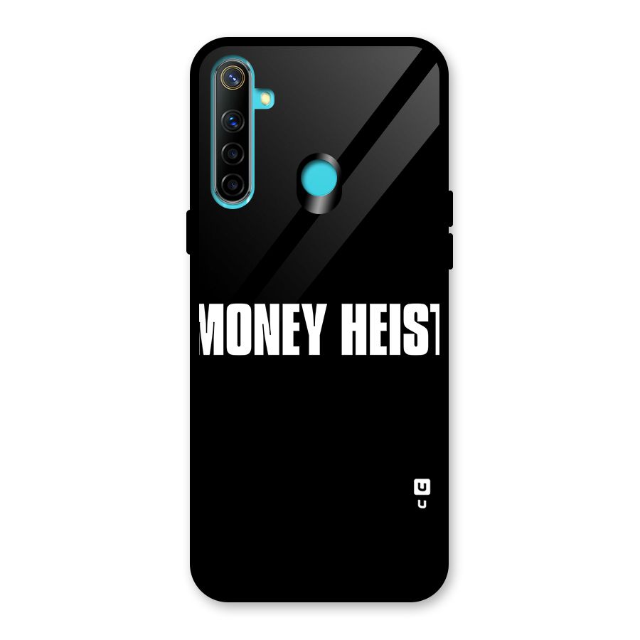 Money Heist Typography Glass Back Case for Realme Narzo 10