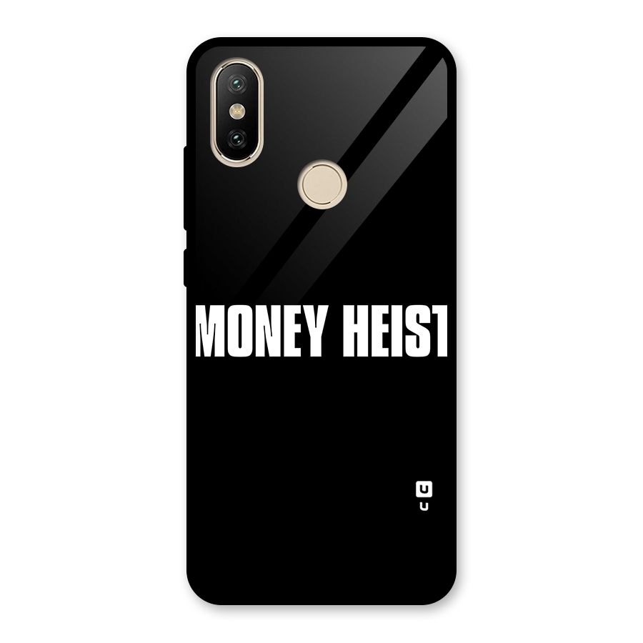 Money Heist Typography Glass Back Case for Redmi A2