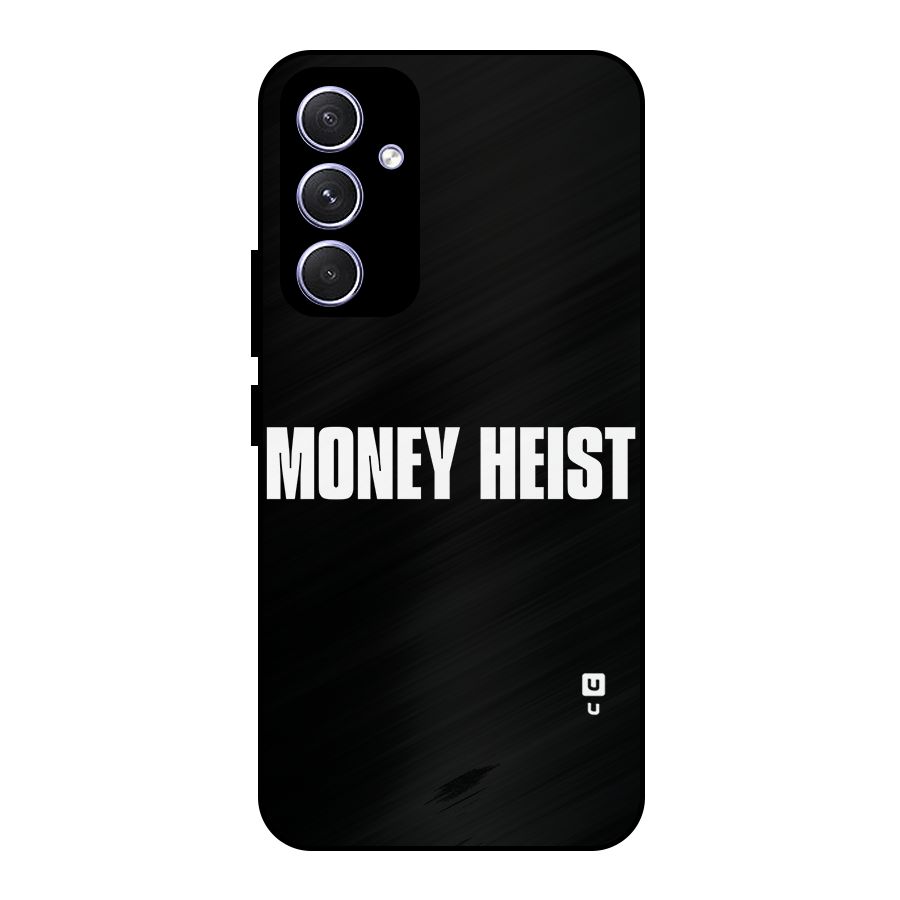 Money Heist Typography Metal Back Case for Galaxy A54