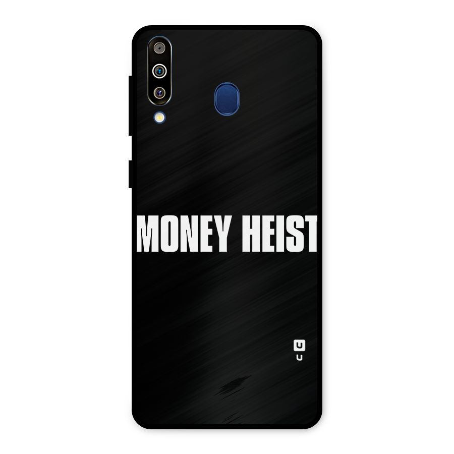 Money Heist Typography Metal Back Case for Galaxy M30
