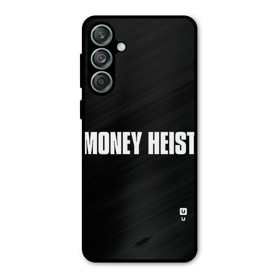 Money Heist Typography Metal Back Case for Galaxy M55 5G