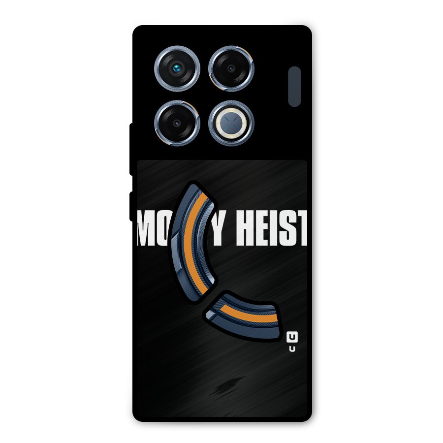 Money Heist Typography Metal Back Case for Infinix GT 20 Pro