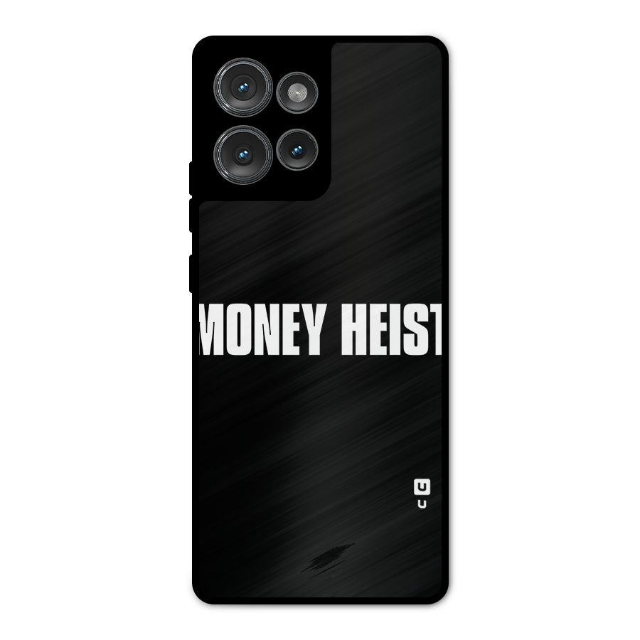 Money Heist Typography Metal Back Case for Motorola Edge 50