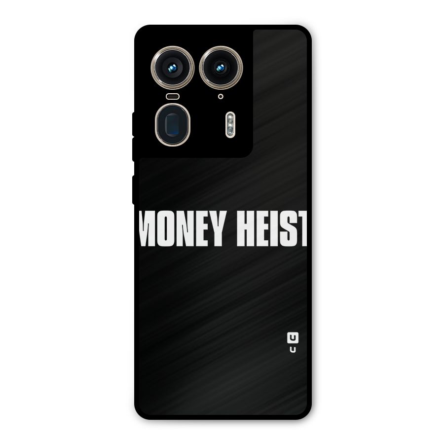 Money Heist Typography Metal Back Case for Motorola Edge 50 Ultra