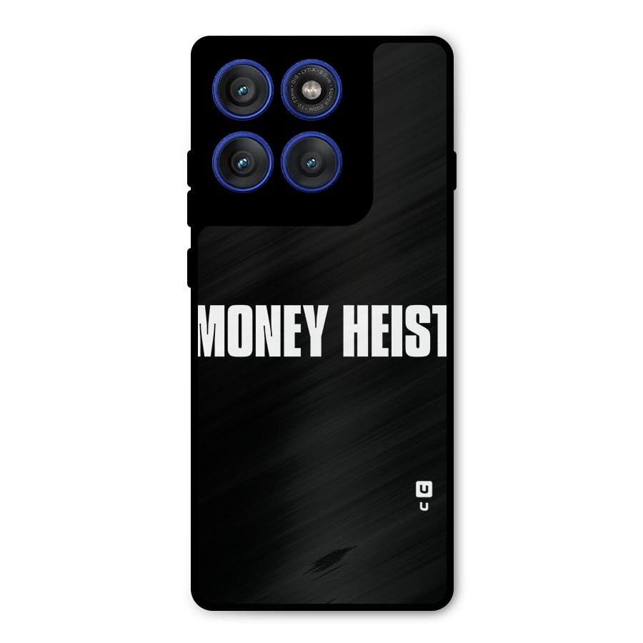 Money Heist Typography Metal Back Case for Motorola Edge 60 Pro