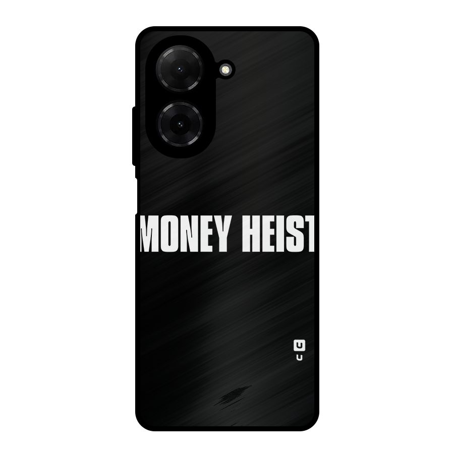 Money Heist Typography Metal Back Case for Poco C71