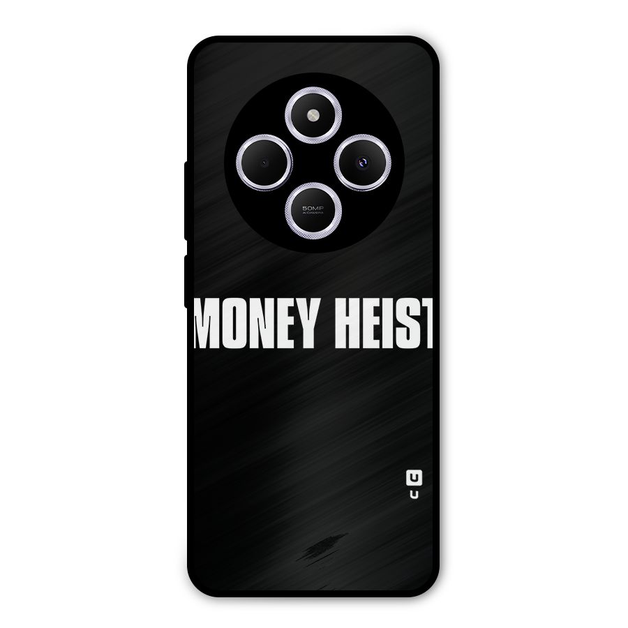 Money Heist Typography Metal Back Case for Poco M7