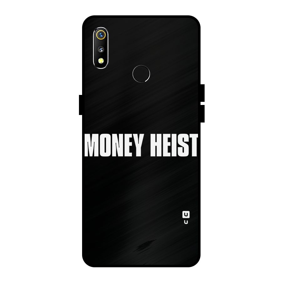 Money Heist Typography Metal Back Case for Realme 3i