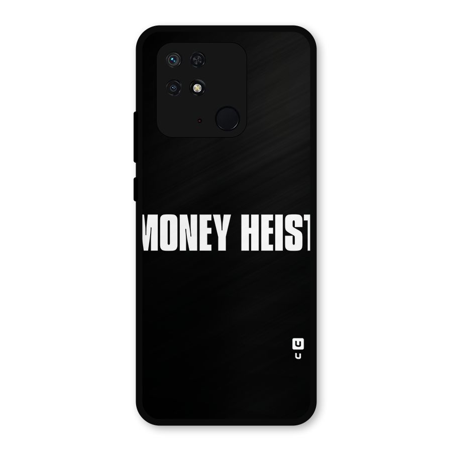 Money Heist Typography Metal Back Case for Redmi 10 Power
