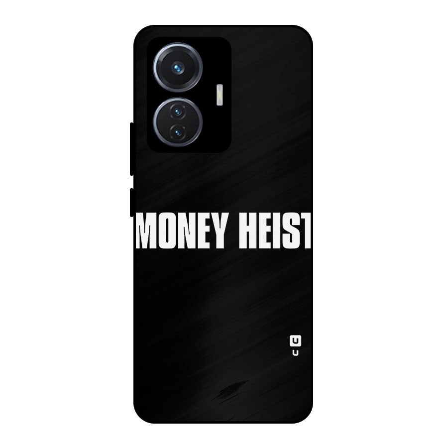 Money Heist Typography Metal Back Case for Vivo T1 44W