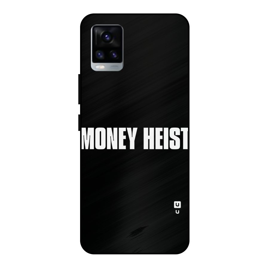 Money Heist Typography Metal Back Case for Vivo V20