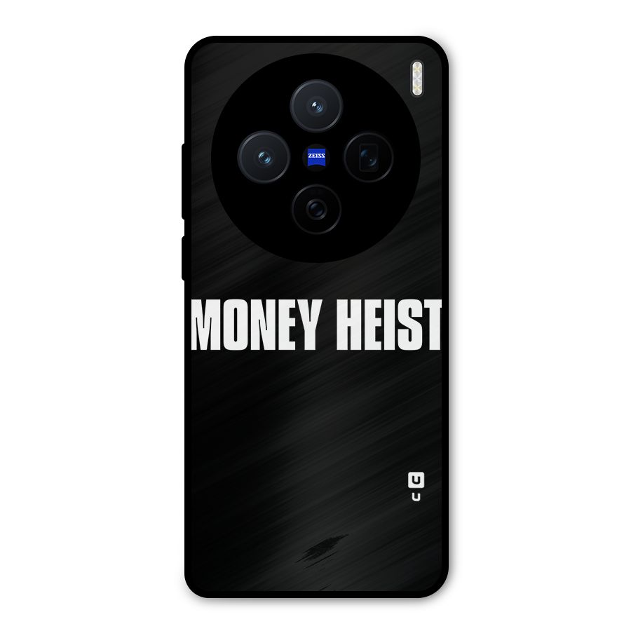 Money Heist Typography Metal Back Case for Vivo X200
