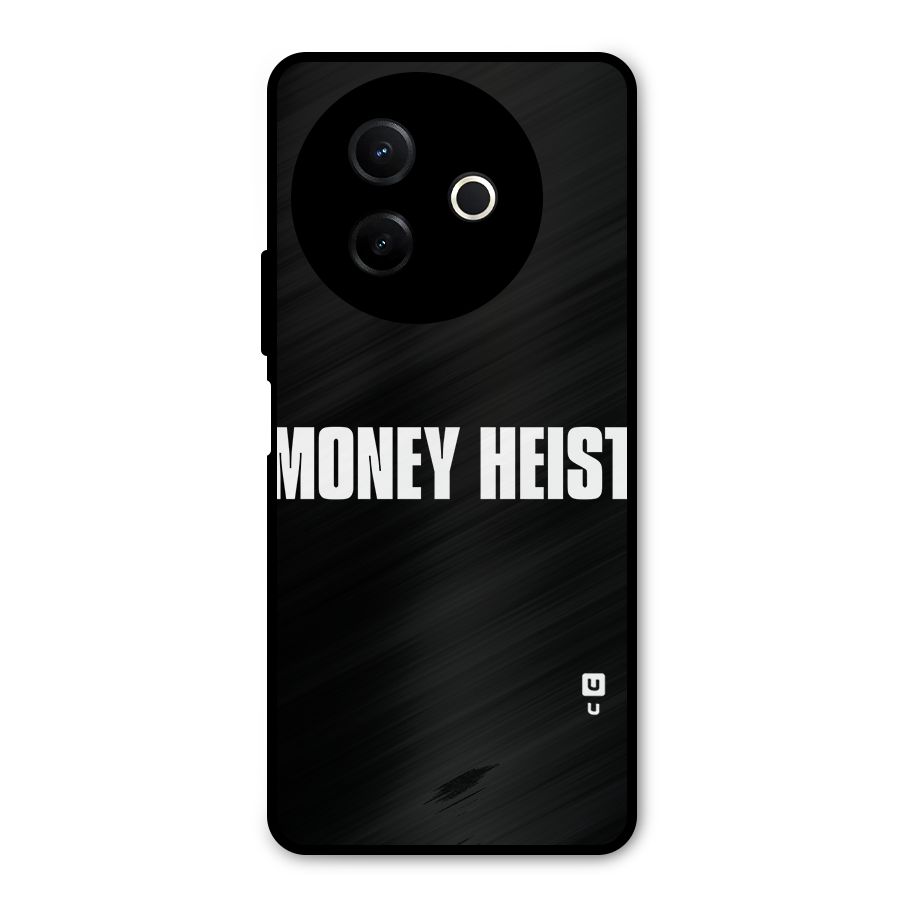 Money Heist Typography Metal Back Case for Vivo Y39