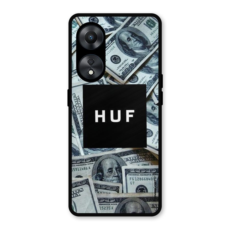 Money Life Metal Back Case for Oppo A78