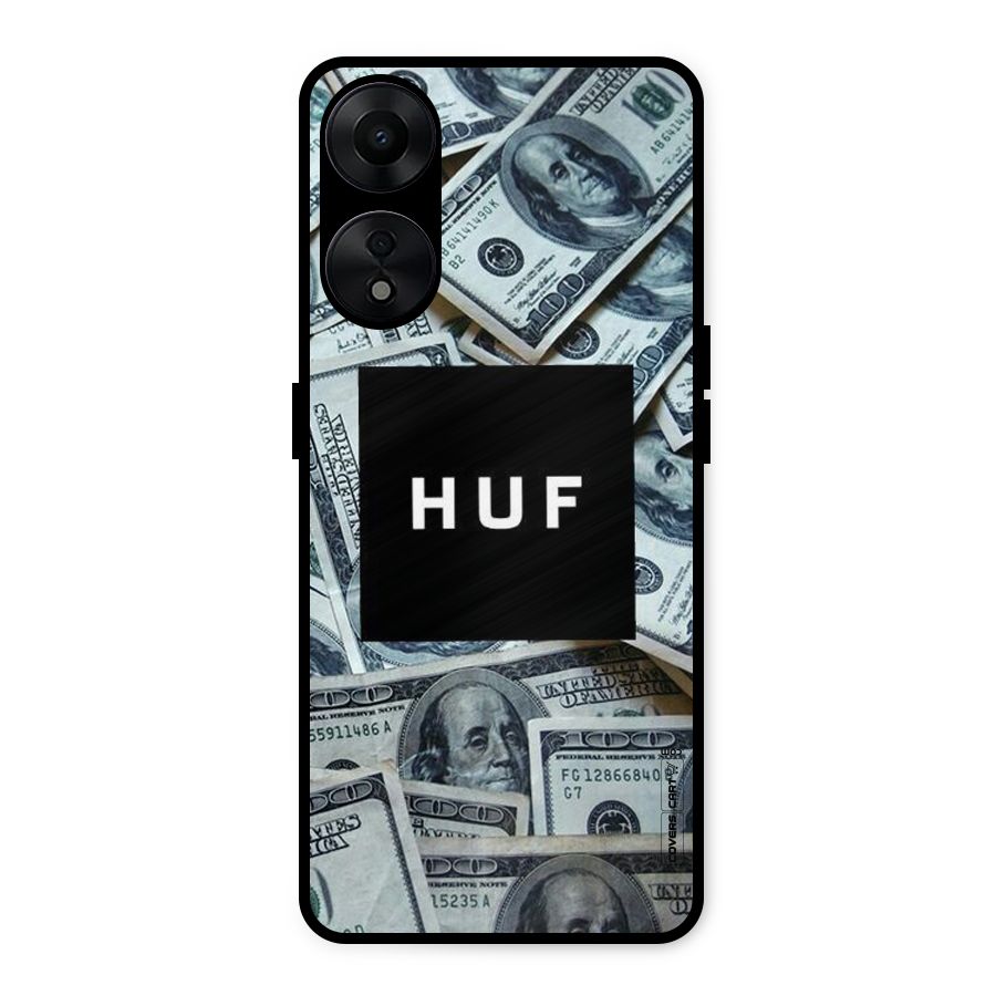 Money Life Metal Back Case for Oppo A78 5G