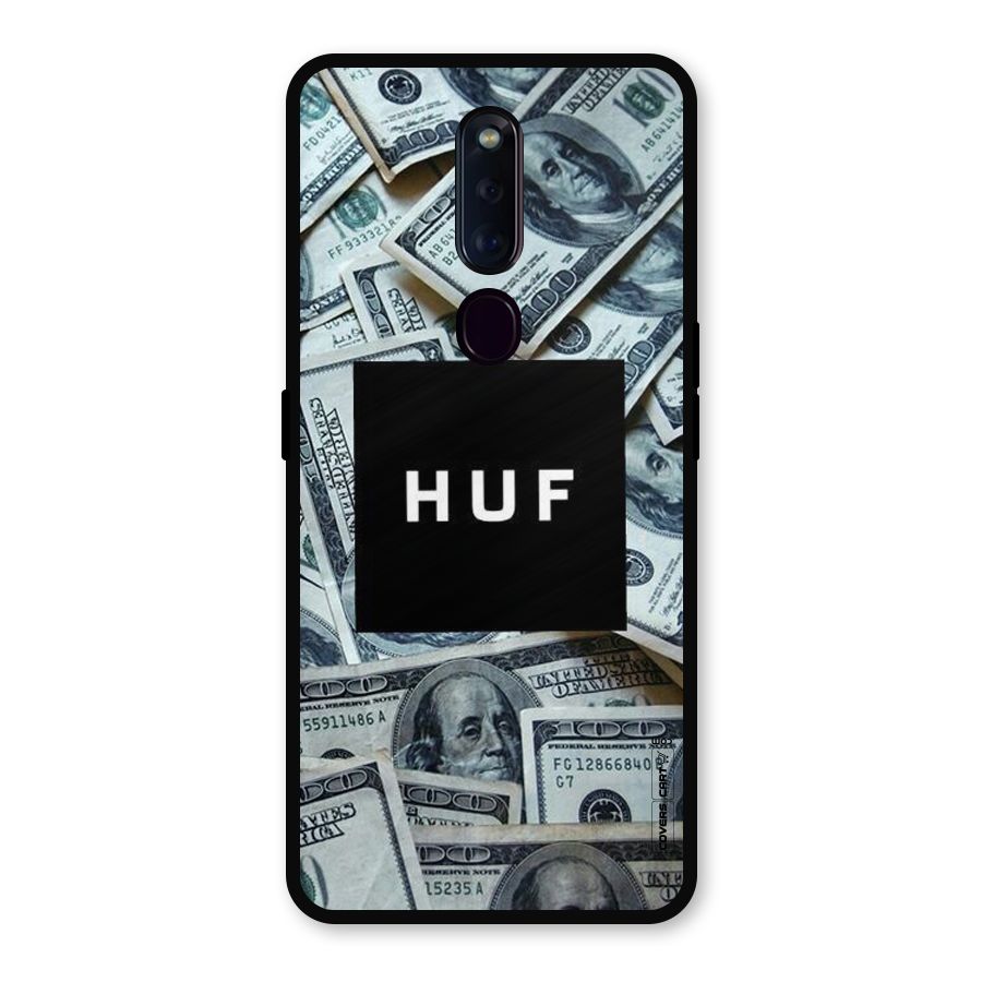 Money Life Metal Back Case for Oppo F11 Pro
