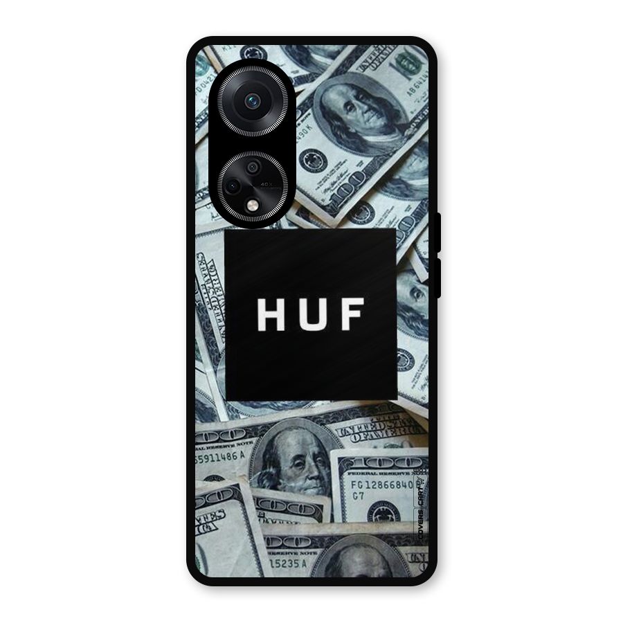 Money Life Metal Back Case for Oppo F23